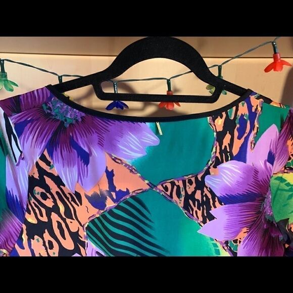 TBAGS LA Dress 3/4 Sleeve Floral Mini Med. EUC - Picture 5 of 8